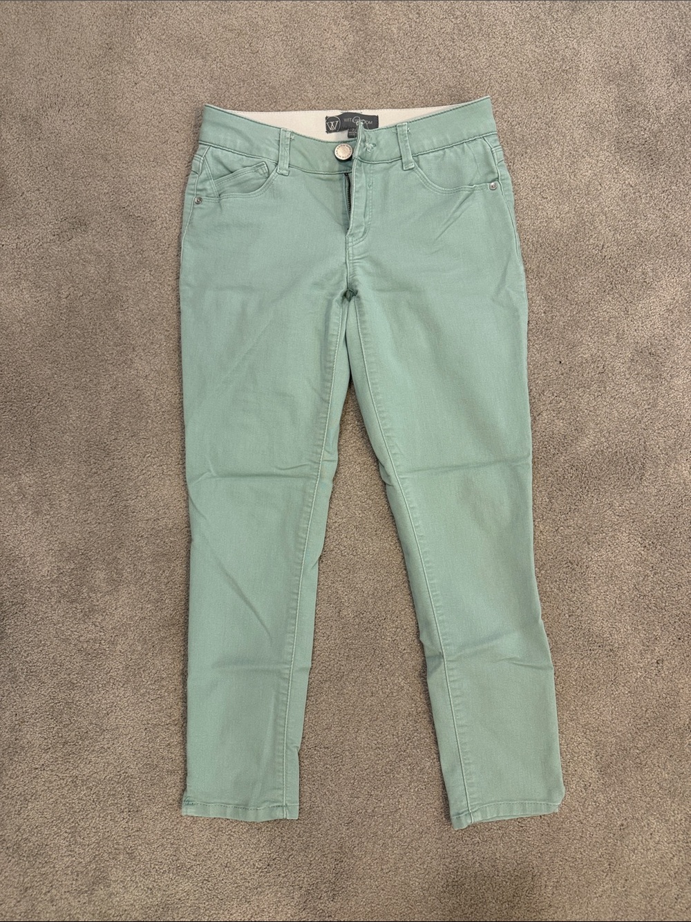 Wit & Wisdom Mint Green Skinny Jeans